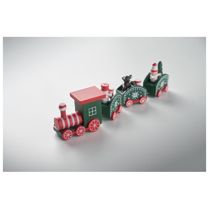 Train de Noël en bois