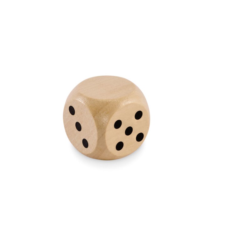 Dés en bois Schima 3cm dia