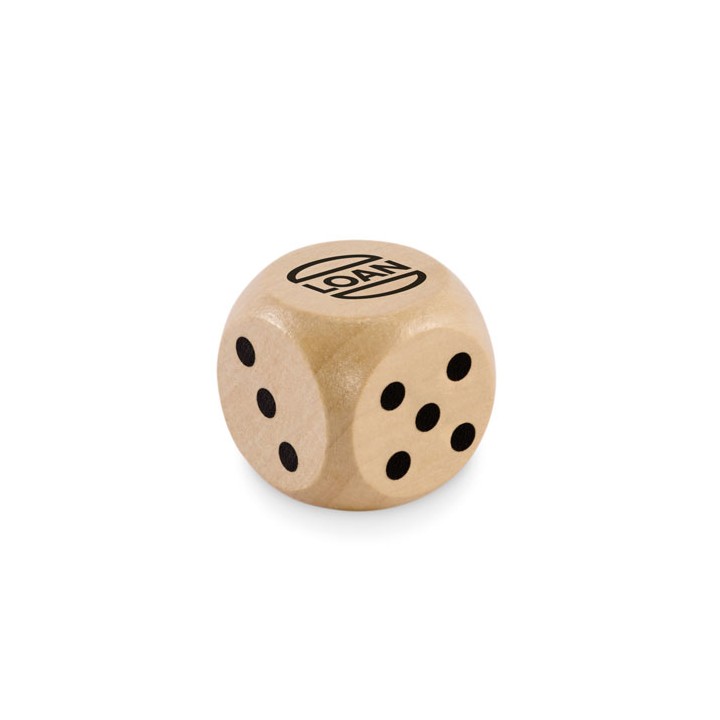 Dés en bois Schima 3cm dia