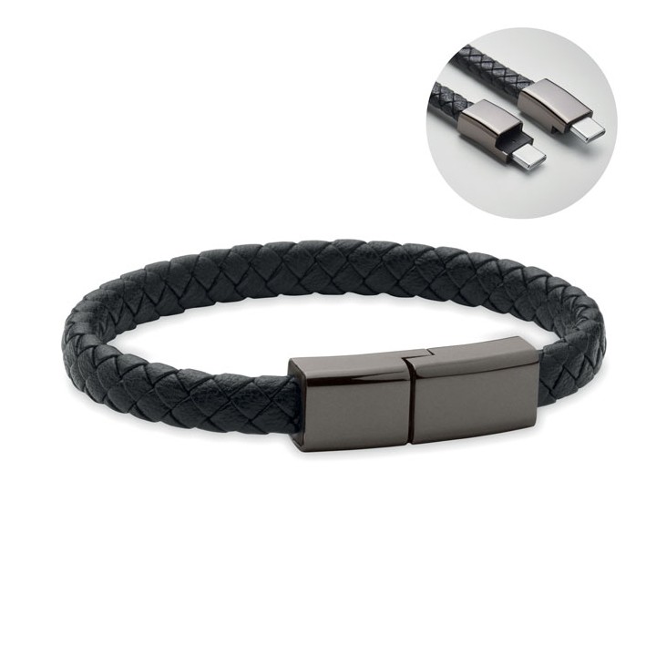 Câble bracelet tressé type C