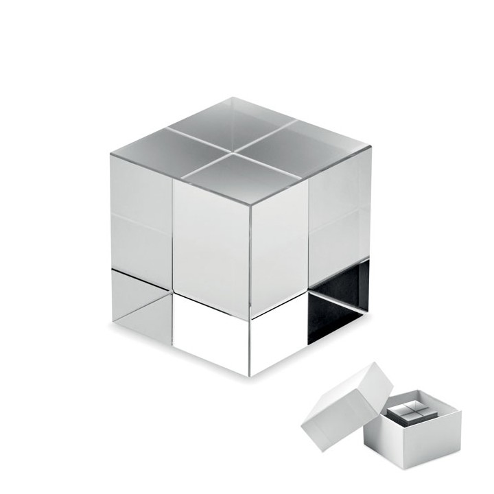 Trophée en verre Cube
