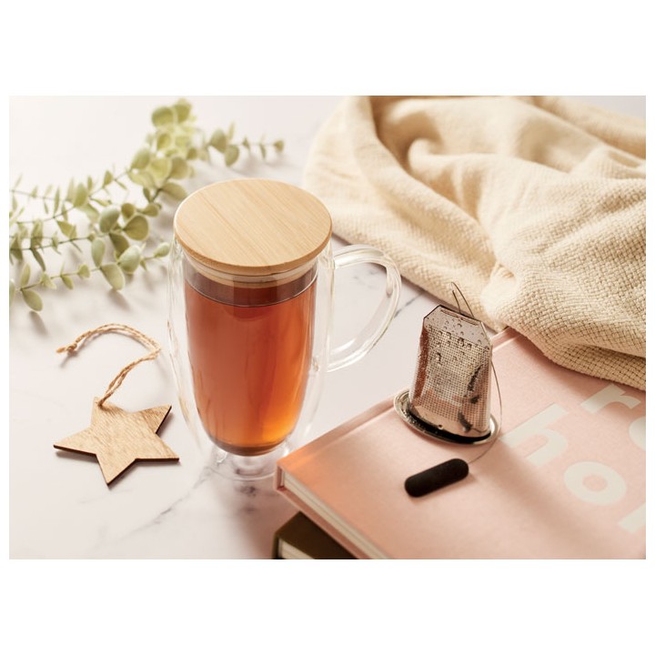 Mug en verre double paroi 450ml
