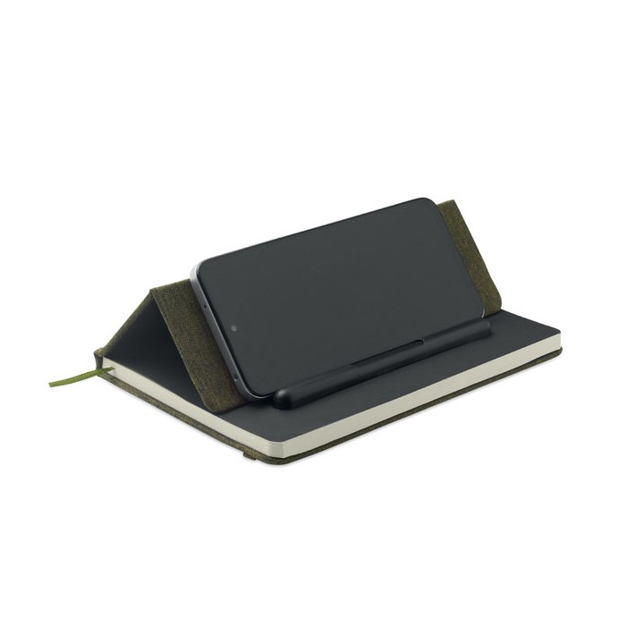 Cahier A5 support de téléphone