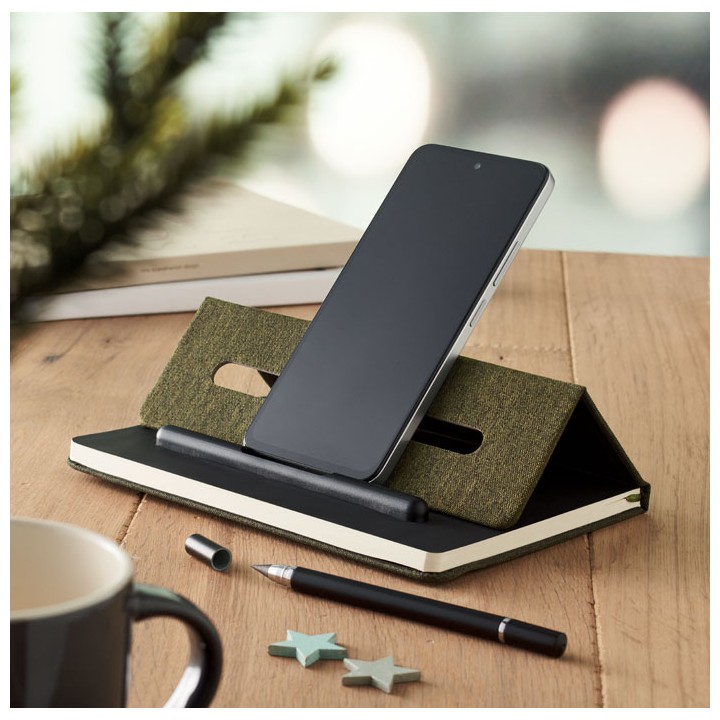 Cahier A5 support de téléphone