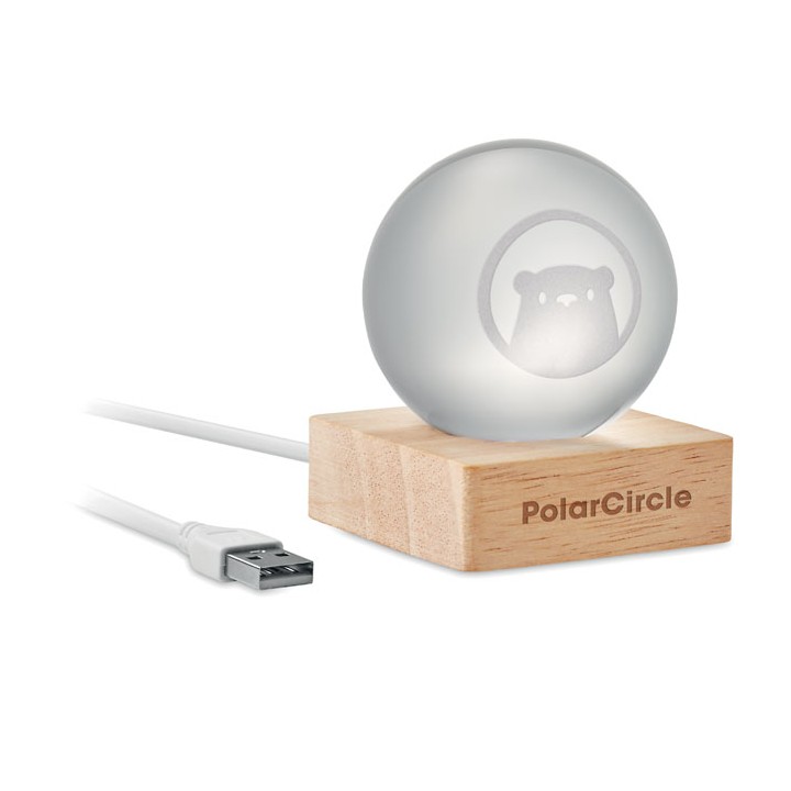 Sphère en verre LED