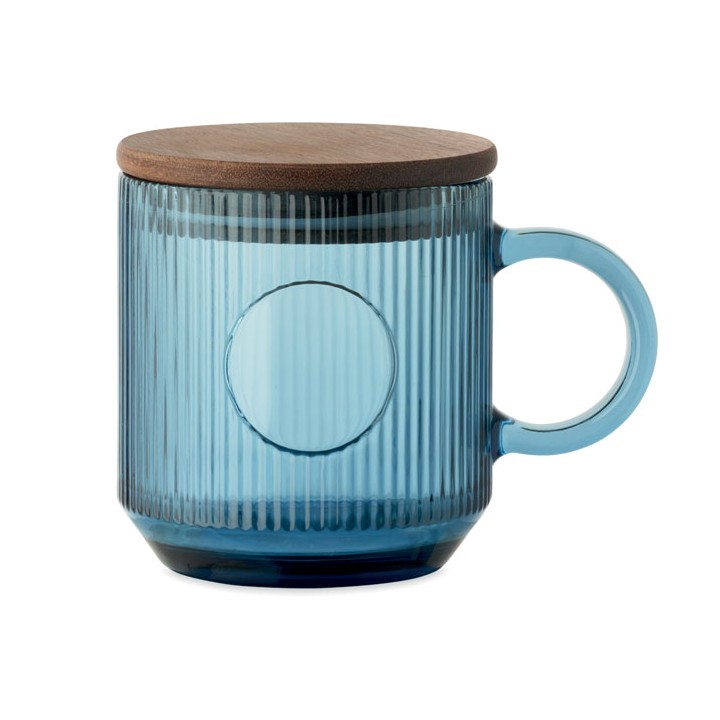 Mug en verre strié 300ml