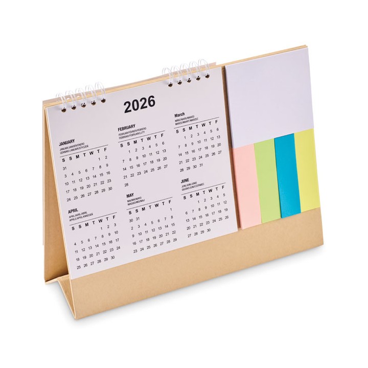 Calendrier de bureau avec mémo