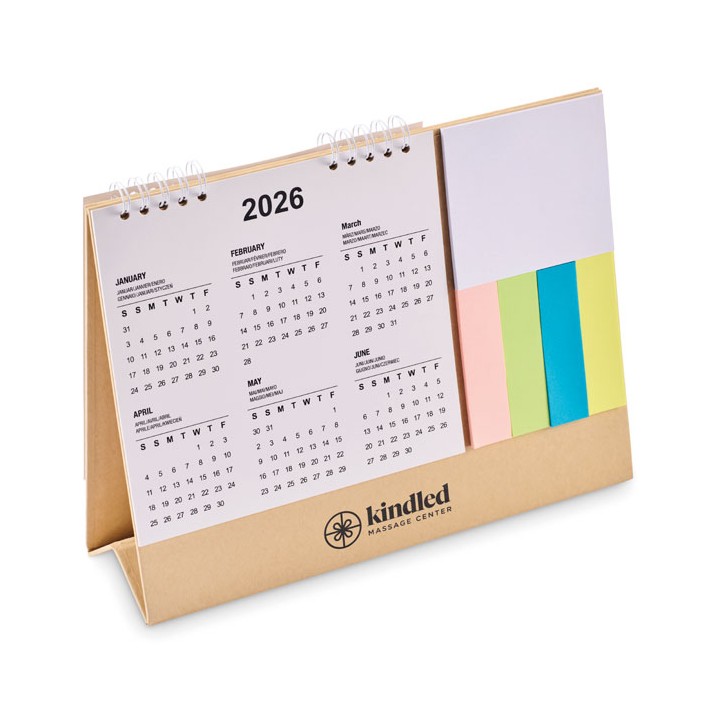 Calendrier de bureau avec mémo