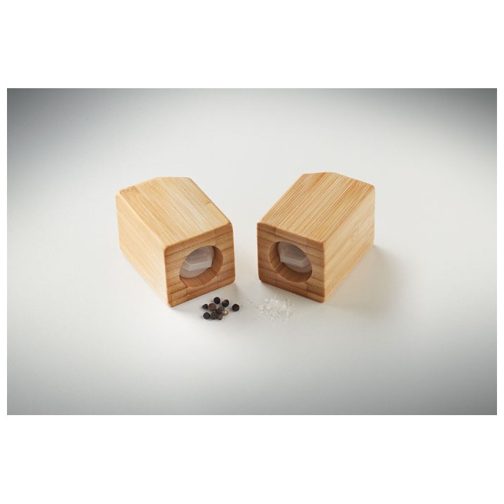 Set sel et poivre en bambou