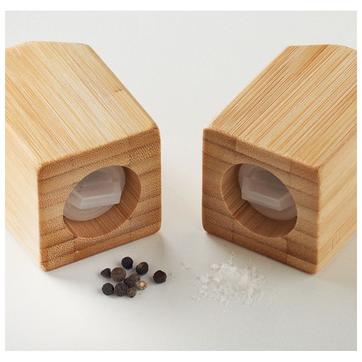 Set sel et poivre en bambou