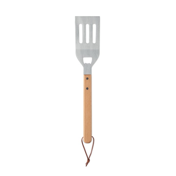 Spatule pour barbecue en hêtre