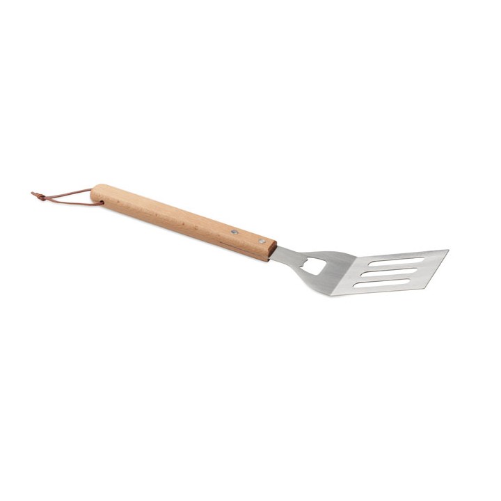 Spatule pour barbecue en hêtre