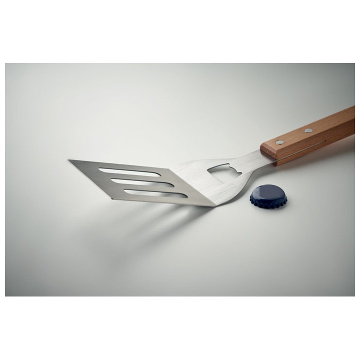 Spatule pour barbecue en hêtre