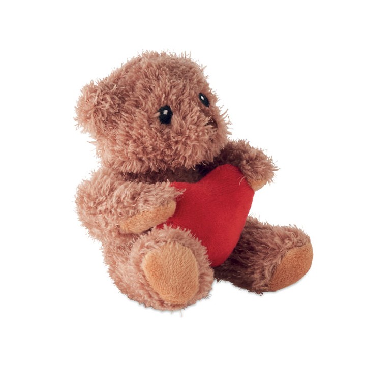 Petit ours peluche avec cœur