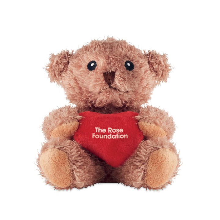 Petit ours peluche avec cœur