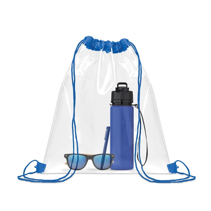 Sac à cordon transparent