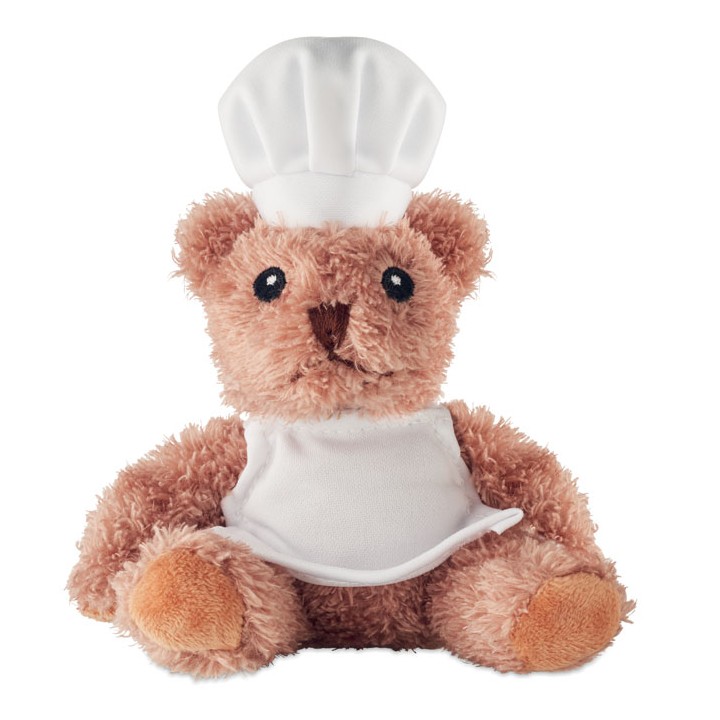 Ours en peluche chef cuisinier