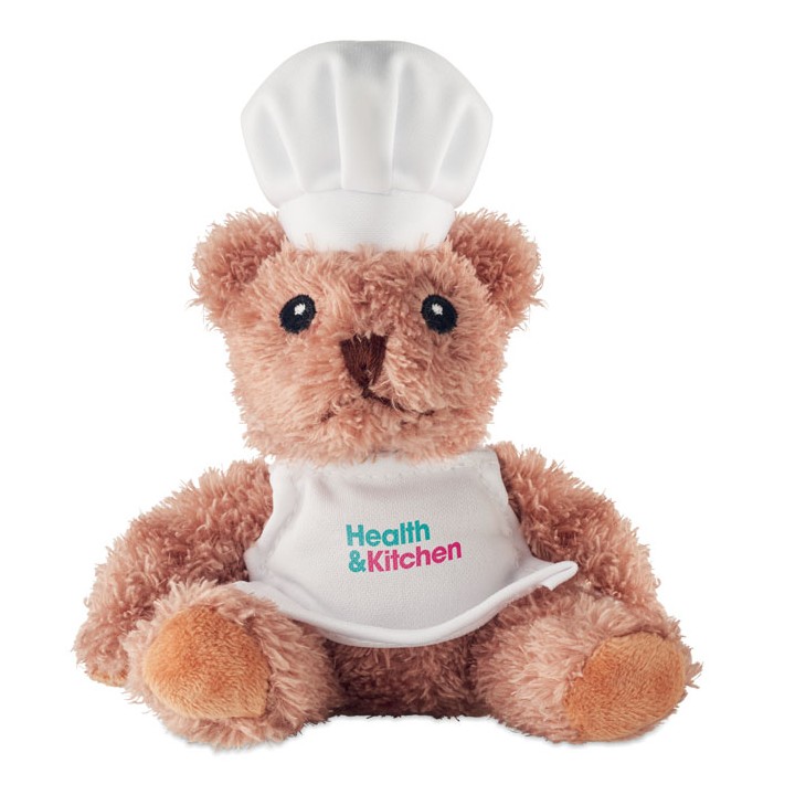 Ours en peluche chef cuisinier