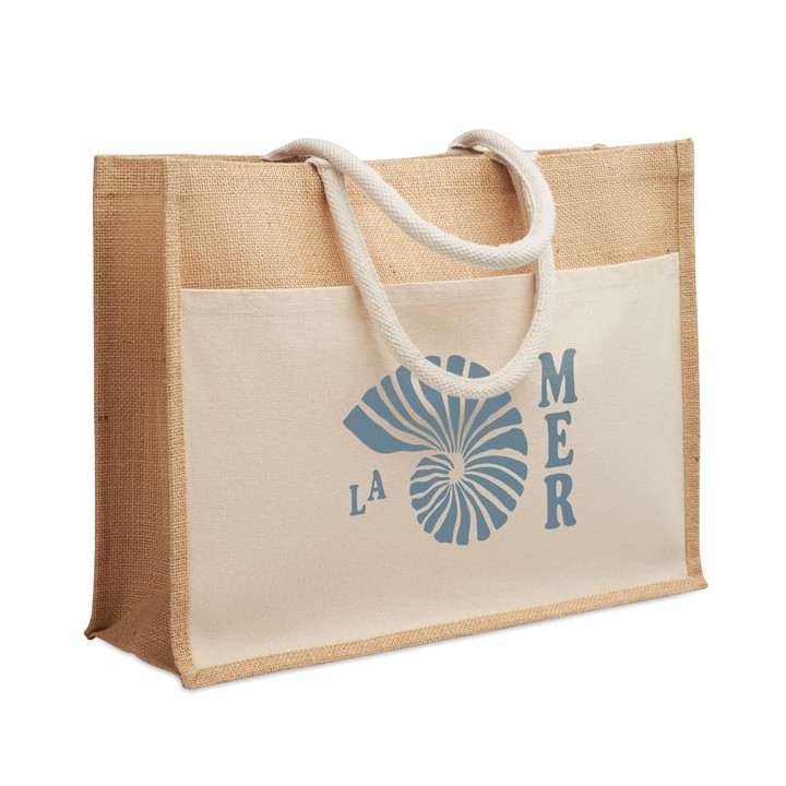 Sac shopping en jute