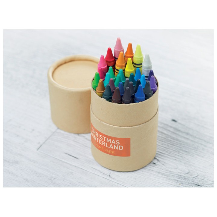 Etui 30 crayons cire