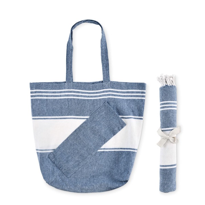 Sac de plage avec serviette