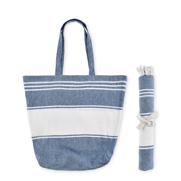 Sac de plage avec serviette
