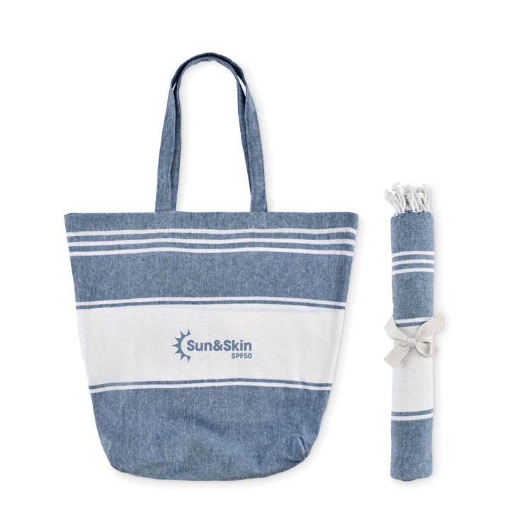 Sac de plage avec serviette