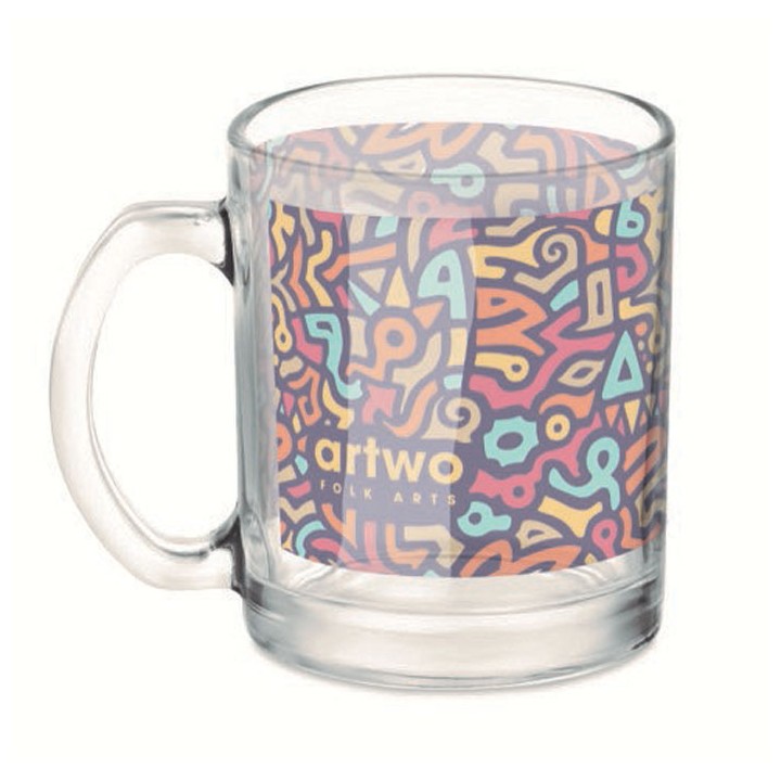 Mug verre pour sublim. 300ml