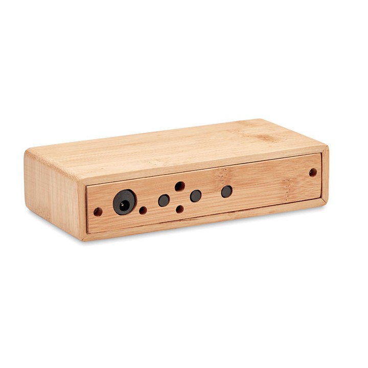 Chargeur sans fil en bambou
