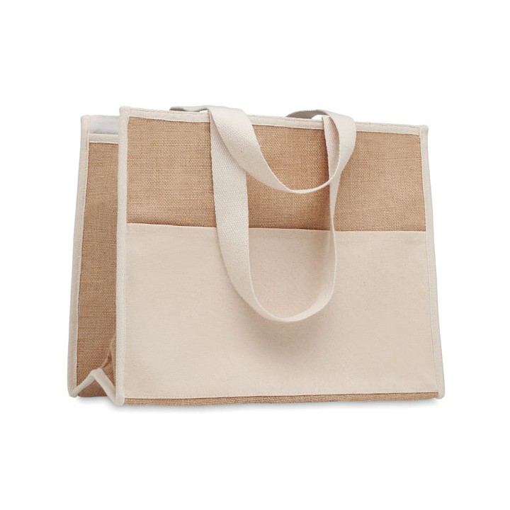 Sac shopping en toile et jute