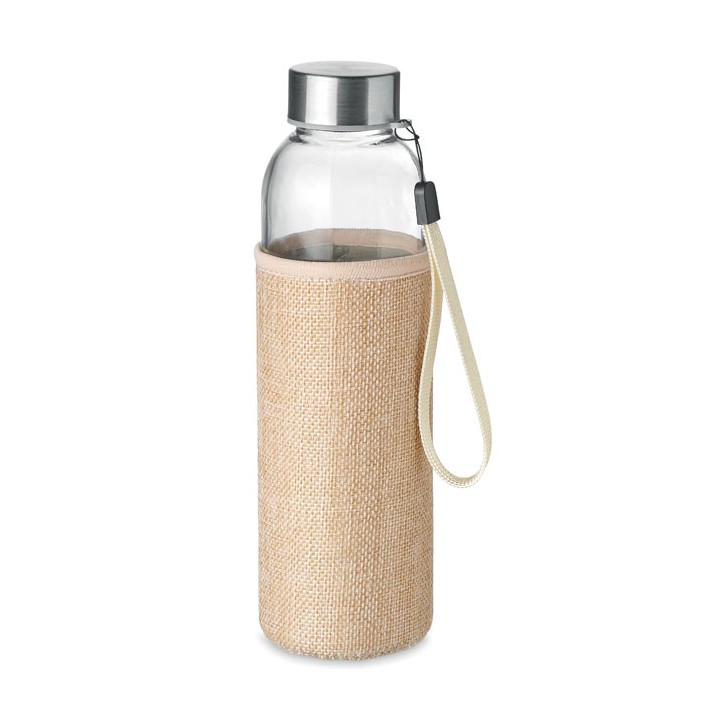 Bouteille & housse en jute