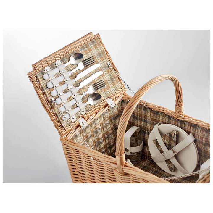 Panier pique-nique en osier 4