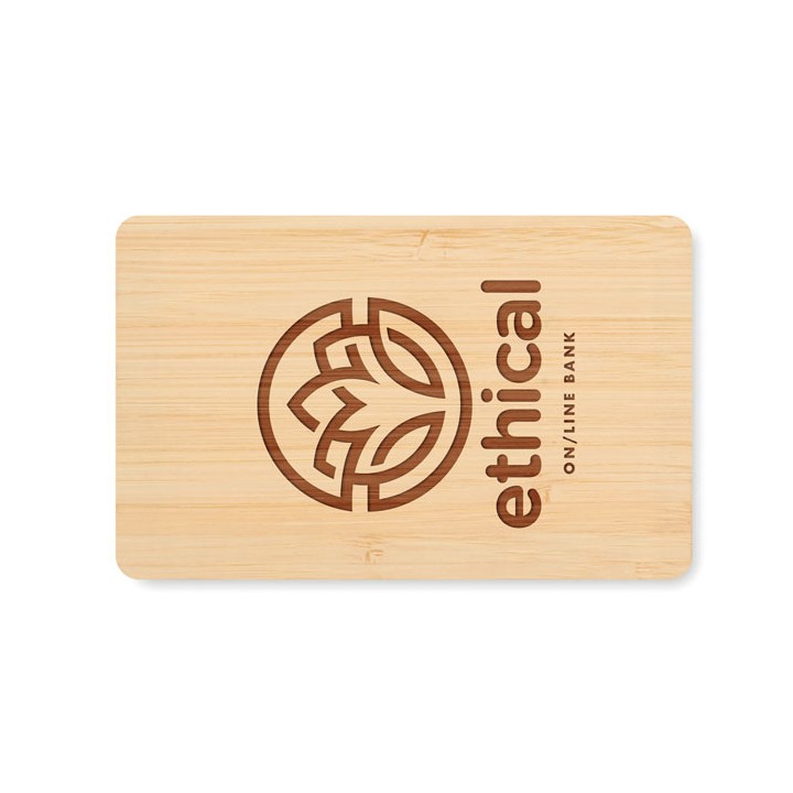 Carte RFID bambou