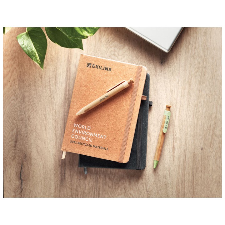 Carnet A5 ligné en PU recyclé