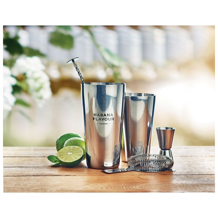 Set pour cocktail en inox
