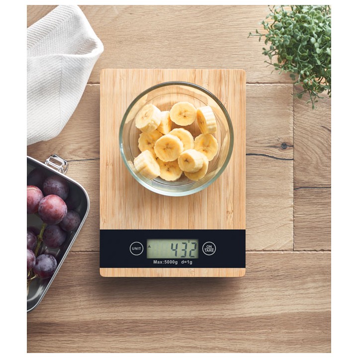 Balance de cuisine bambou ABS