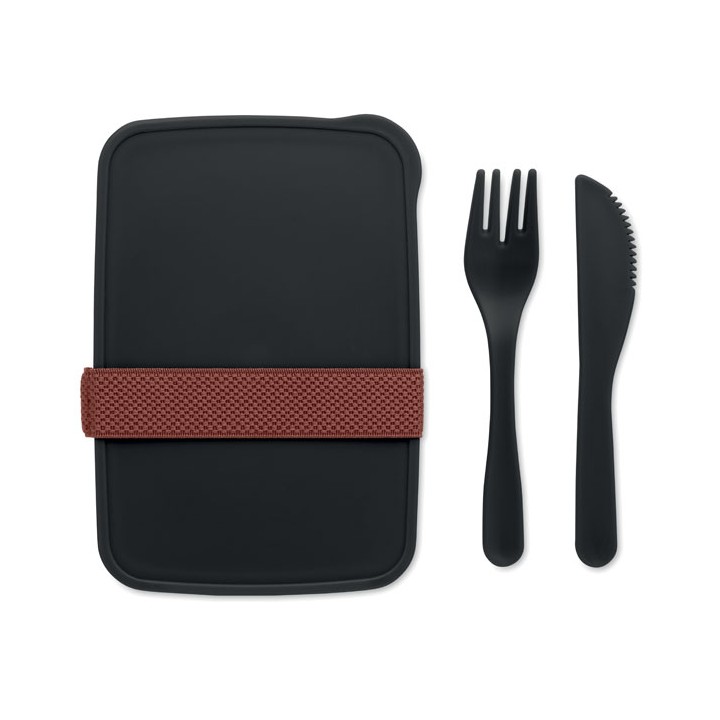Boîte à lunch avec couverts