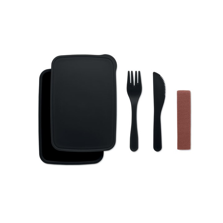 Boîte à lunch avec couverts