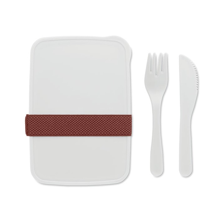 Boîte à lunch avec couverts