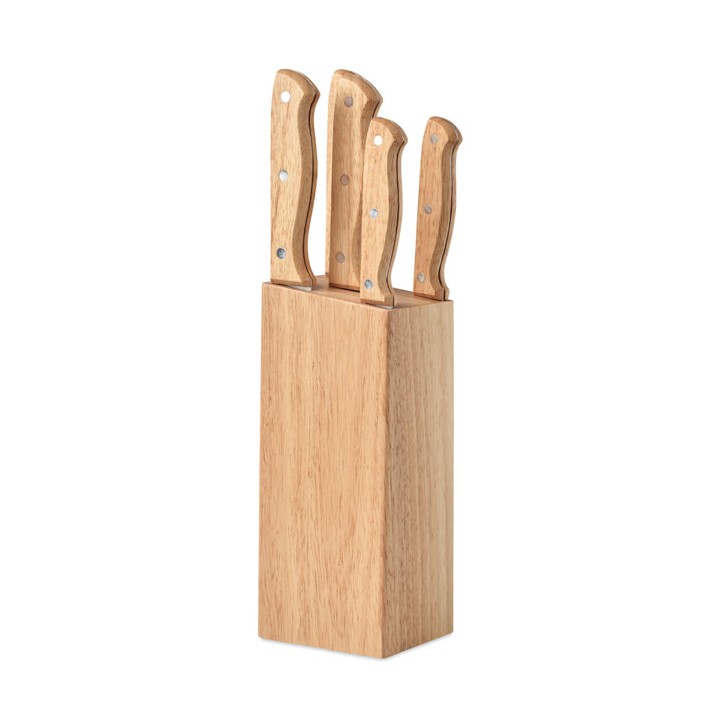 Set de 5 couteaux dans socle