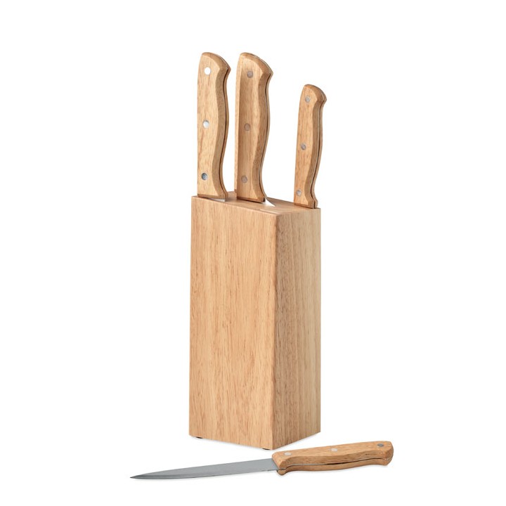 Set de 5 couteaux dans socle