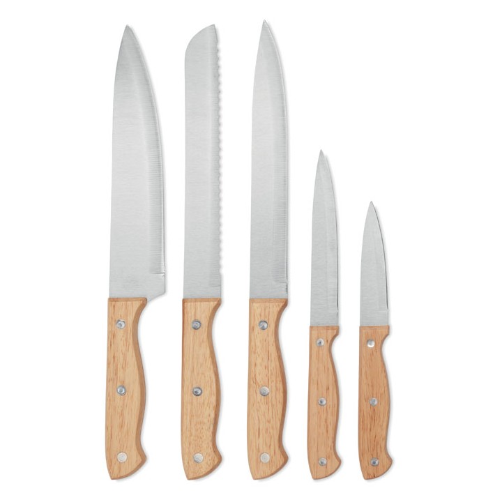 Set de 5 couteaux dans socle