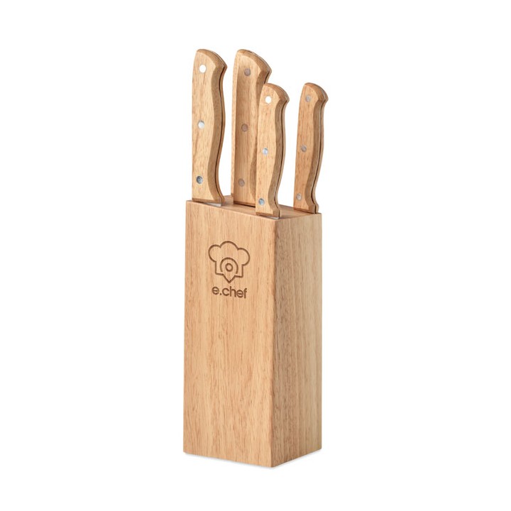 Set de 5 couteaux dans socle