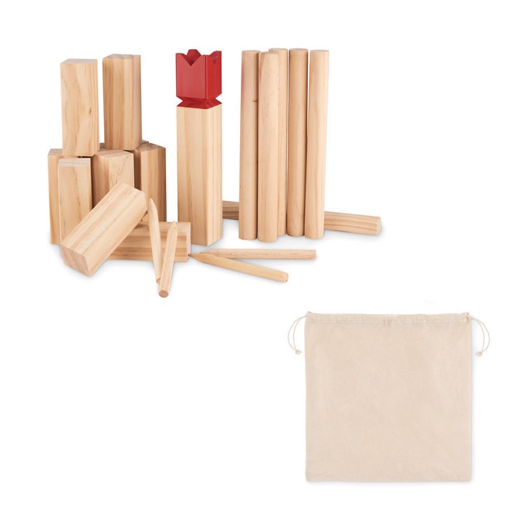 Jeu de lancer en bois de pin