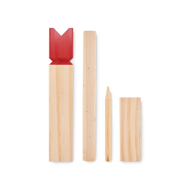 Jeu de lancer en bois de pin