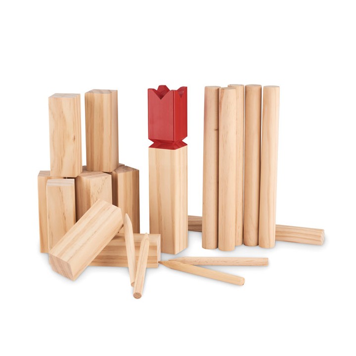 Jeu de lancer en bois de pin