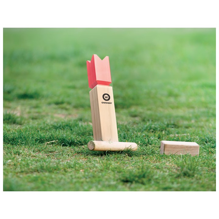 Jeu de lancer en bois de pin