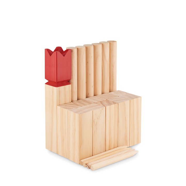 Jeu de lancer en bois de pin