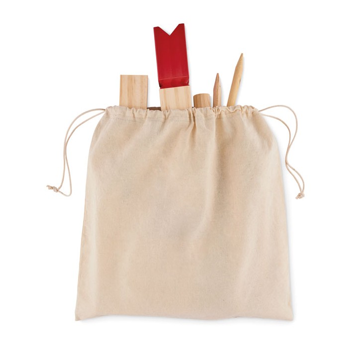 Jeu de lancer en bois de pin