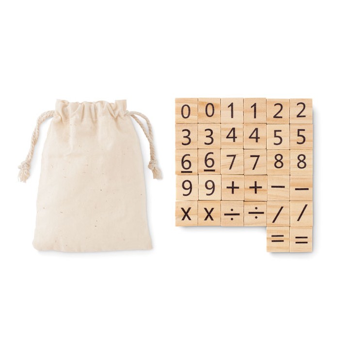 Jeu de comptage éducatif en bois